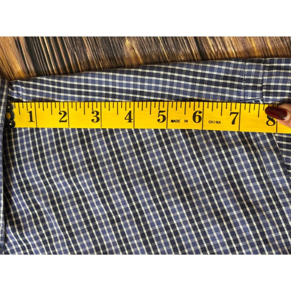 Ralph Lauren Shirt Mens XL Blue Gingham Check Blake Short Sleeve Button Down - Picture 7 of 11